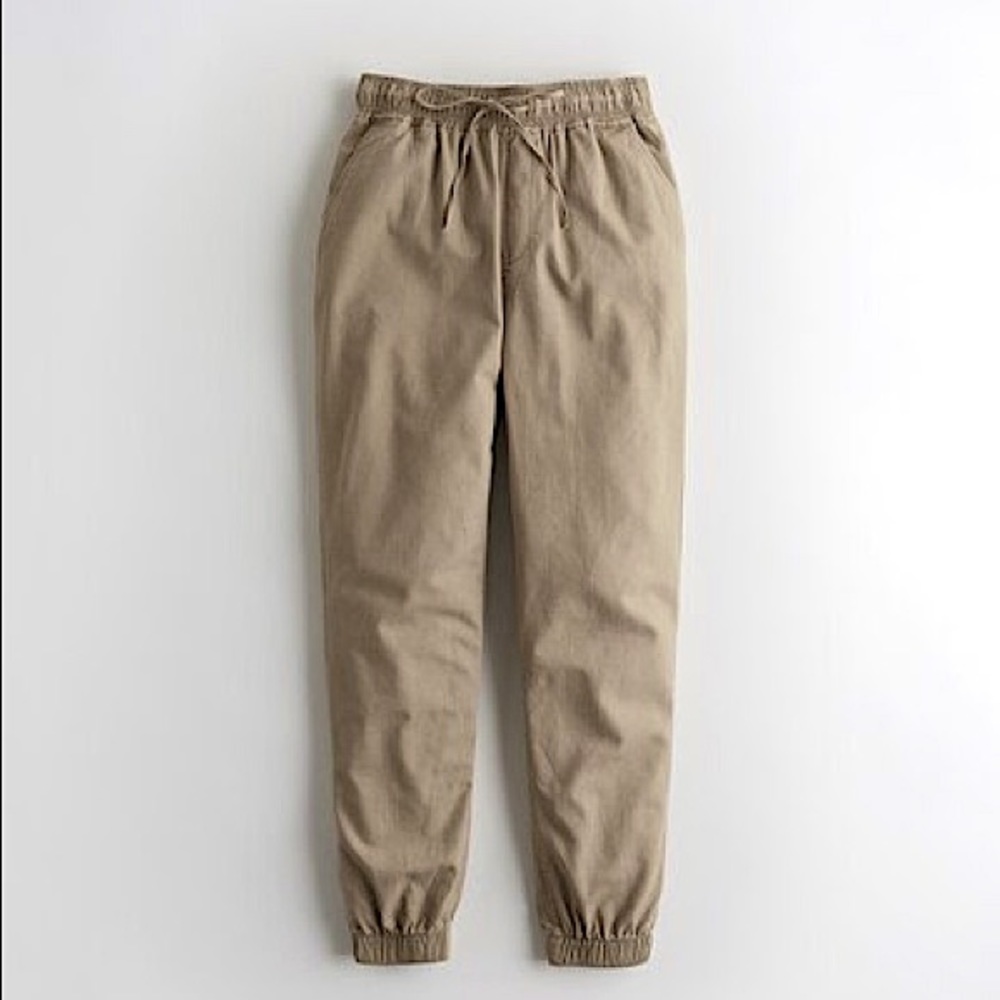 Hollister khaki ultra high rise womens joggers